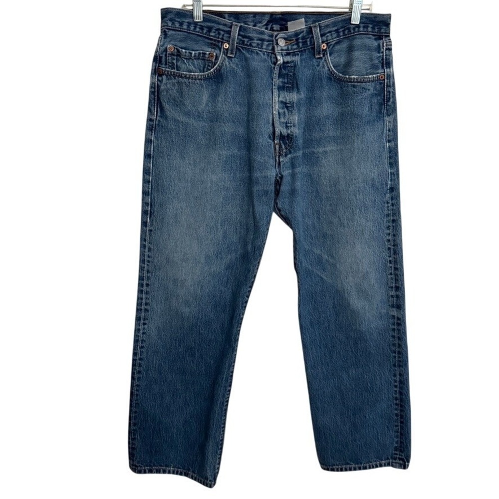 Vintage Levis 501xx Jeans Mens‎ 36x30 blue Denim Button Fly Red tab Straight 00s